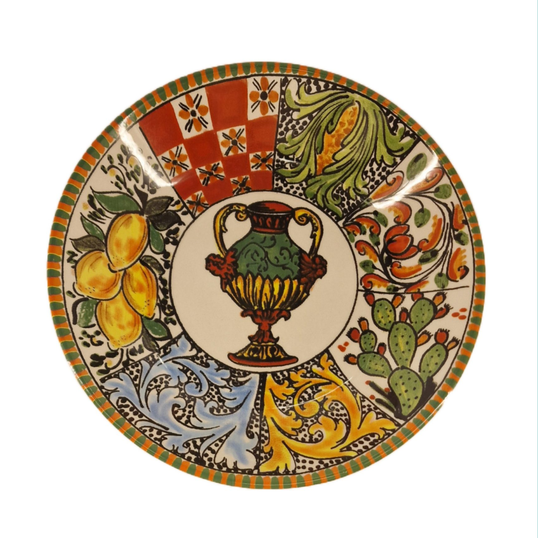 Piatti siciliani - Decoro carte da gioco